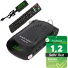 A digital satellite receiver, remote control, and USB power adapter are displayed on a white background. Produktbild-Vorschau