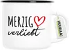 Huuraa Emaille Tasse Merzig verliebt 300ml Vintage Produktbild-Vorschau 1