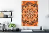 MuchoWow® Poster Blume - Blätter - Orange - Muster 80x120 Produktbild-Vorschau 3