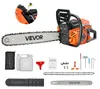 Benzínová reťazová píla VEVOR s objemom 52 cm³ má maximálne Náhľad obrázku produktu 1