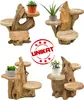 Teak Blumenständer Blumenpodest Pflanzentreppe Ständer Produktbild-Vorschau 3