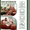 Dreamroots Bean Bag 90x90x100 cm con schienale e sgabello e Anteprima dell’immagine prodotto 8