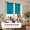 Estika Roleta bez vrtání - 120 x 220 cm - Cyan - Snadná Náhled obrázku produktu 4