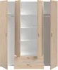 Armoire chambre VARIA -Reproduction chene - 4 portes Voir les images du produit 11