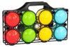 Idena - Gioco delle bocce con 8 bocce colorate, boccia Anteprima dell’immagine prodotto 2
