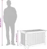 vidaXL Gartentruhe mit Rollen 90x50x58 cm Massivholz Akazie Produktbild-Vorschau 7