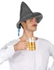 Špičatý bavorský klobouk pro dospělé šedý Náhled obrázku produktu 1