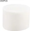 A stack of round white paper pads. Produktbild-Vorschau