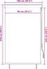 venkovní roleta vidaXL 100 x 250 cm krémově bílá Náhled obrázku produktu 6