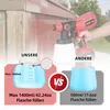 Farbsprühgerät 21V Akku Farbsprühsystem HVLP mit 5 Düsen & Produktbild-Vorschau 10