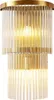 Cascada - Kinkiet Kryształowy Złoty 400x260 mm, 1xE14, Podgląd zdjęcia produktu 1