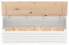 vidaXL Truhe Weiß 109x36,5x33 cm Massivholz Kiefer Produktbild-Vorschau 7