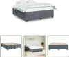 The Living Store Bettgestell Dunkelgrau 200x200 cm Samt Produktbild-Vorschau 1