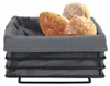 Brotkorb - Anthrazit - Schwarz - Edelstahl - 23 x 21,5 cm - Produktbild-Vorschau 2
