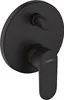 A black shower faucet system is shown against a white background. Produktbild-Vorschau