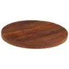 Design Tischplatte Ø 60x2,5 cm Rund Altholz Massiv, Produktbild-Vorschau 2