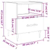 vidaXL Stolik nocny biały 40x35x47,5 cm materiał Podgląd zdjęcia produktu 8