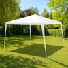 A white gazebo set up on a green lawn in a garden. Náhled obrázku produktu