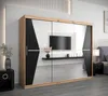 Schwebetürenschrank MILANA – Breite 250 cm, Eiche Artisan / Produktbild-Vorschau 1