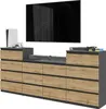 FURNICA - GABRIEL - Commode / Buffet 14 tiroirs (4+6+4) - Voir les images du produit 1