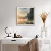 Gerahmtes Poster - Rahmen in heller Eiche - Nebel See Wald Produktbild-Vorschau 6