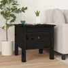 vidaXL Postranní stolky 2 ks černé 40x40x39 cm Masivní Náhled obrázku produktu 3