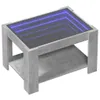 vidaXL LED-Couchtisch Betongrau 73x53x45 cm Holzwerkstoff Produktbild-Vorschau 3