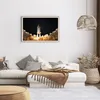 Gerahmtes Poster - Rahmen in heller Eiche - Abheben Rakete Produktbild-Vorschau 7