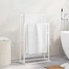 vidaXL Porte-serviettes blanc 48x24x78,5 cm fer Voir les images du produit 3