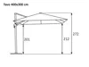 Schneider Ampelschirm TAVO 400 x 300 cm anthrazit – Produktbild-Vorschau 7