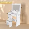 STILVORA Schminktisch mit 3-stufiger LED-Beleuchtung und Produktbild-Vorschau 7