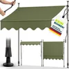 tillvex Balkonmarkise 200 cm Armeegrün Gelenkarm Markise Produktbild-Vorschau 1