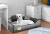 Hundebett, Laufstall, 115x95 cm, personalisiert, grau Produktbild-Vorschau 7