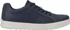 A single navy blue sneaker with a white sole, shown from the side. Produktbild-Vorschau
