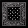 Bandana Kopftuch Paisley schwarz Produktbild-Vorschau 1