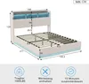 CDGlobal Polsterbett 160x200cm mit Lattenrost und Stauraum, Produktbild-Vorschau 7