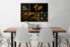 MuchoWow® Gerahmtes Poster Weltkarte - Collage - Luxus - Produktbild-Vorschau 2