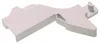 A white plastic refrigerator part against a white background. Produktbild-Vorschau