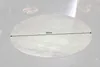 A round rug with a measurement line indicating its diameter. Produktbild-Vorschau