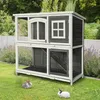 HOME DELUXE Kaninchenstall aus Holz MINO – 122 x 108 cm I Produktbild-Vorschau 2