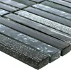 Glasmosaik Fliesen Kairo Schwarz Glitzer Produktbild-Vorschau 1
