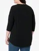 Camicia donna manica 3/4 curvy plus size longsleeve taglie Anteprima dell’immagine prodotto 10
