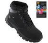 A black winter boot with a marketing insert showing its features. Anteprima dell’immagine prodotto
