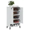 Schuhschrank VIKEN Weiß Massivholz Kiefer - Schuhregale Produktbild-Vorschau 4