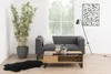 Table basse « Azalea » en noir, MDF, acier - 110 x 35 x 60 Voir les images du produit 3