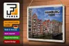 Blechschild Städte Hamburg Deichstraße Fluss 30x20cme Produktbild-Vorschau 3