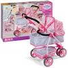 A toy doll stroller and its packaging are shown. Produktbild-Vorschau