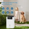 A child and a dog are next to a white dehumidifier, with decorative moss and bubbles in the background. Anteprima dell’immagine prodotto