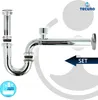 tecuro Röhrengeruchsverschluss Siphon mit Rohrbelüfter für Produktbild-Vorschau 3
