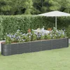 vidaXL Zvýšená posteľ Pozinkovaná oceľ 440x80x68 cm Náhľad obrázku produktu 1